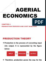 Managerial Economics: Production Process and Cost Analysis