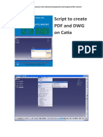 CV 5 Script To Create PDF and DWG On Catia