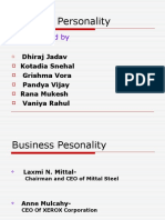 Business Personality: Presented by