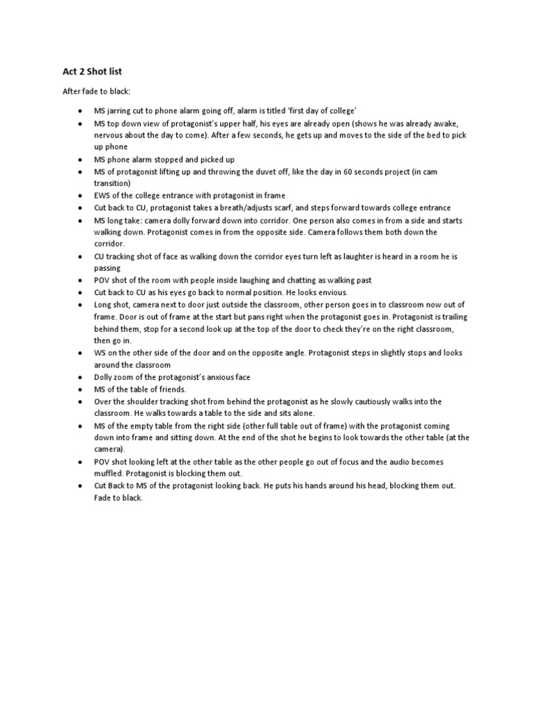 Act 2 Shot List New PDF