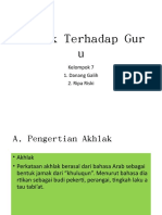 Akhlak Terhadap Guru