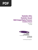 Download Miranda Kaleido Alto-Quad Installation Manual by FloydChuang SN54778430 doc pdf