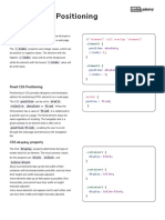 Learn CSS - Display and Positioning Cheatsheet - Codecademy