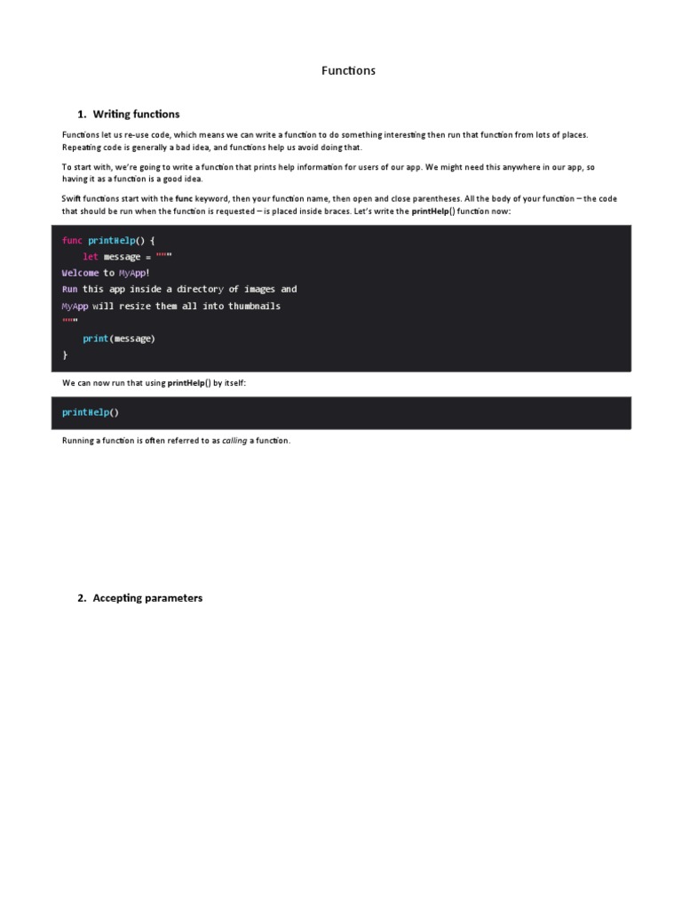 Functions | PDF