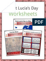 Sample Saint Lucias Day Worksheets