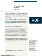 Characteristics and Prognostic Factors of Osteosarcoma of The Jaws A Retrospective Cohort Study