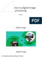 Introduction To Digital Image Processing: Section 1