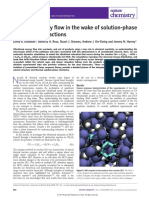 Ultrafast Energy Ow in The Wake of Solution-Phase Bimolecular Reactions