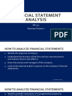 01 Financial Statement Analysis - Lecture