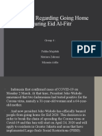 Pro-Cons Regarding Going Home During Eid Al-Fitr: Group 4