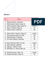 Jadwal Covid Isolasi A 2021