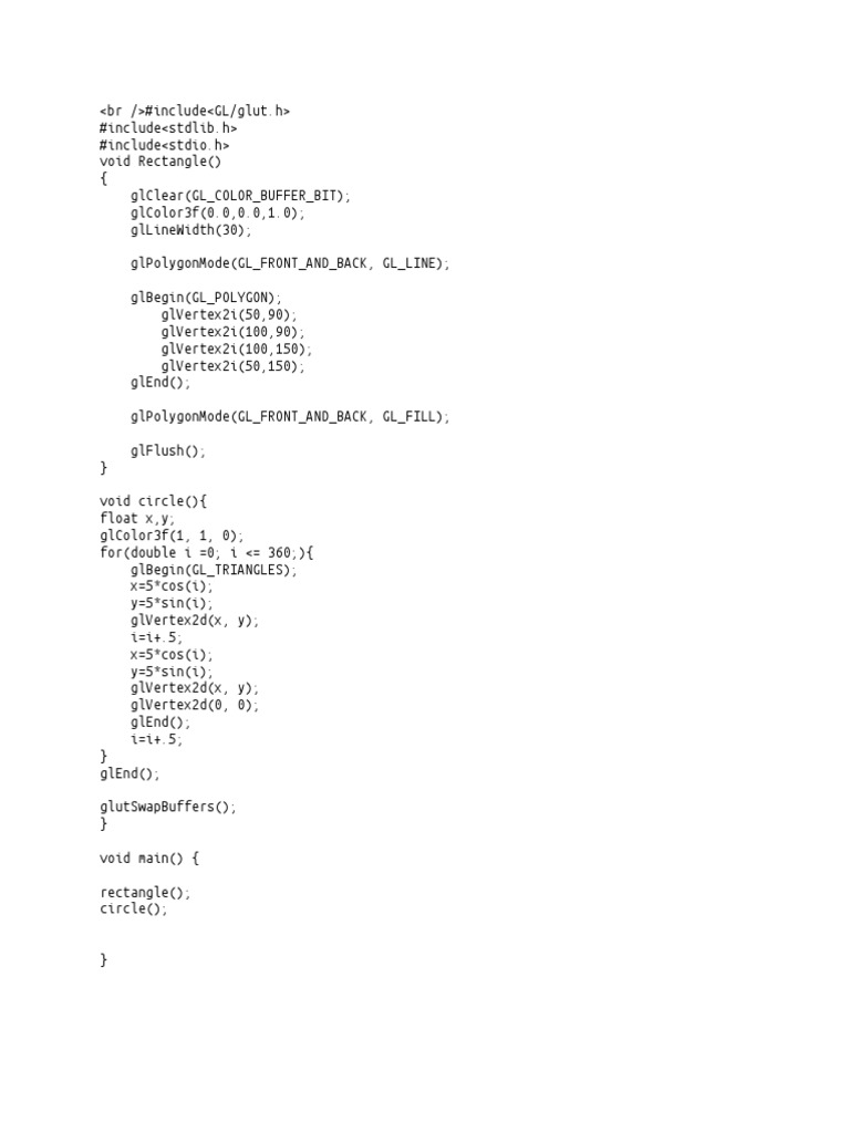 Different Shapes Using Builtin Functions | PDF