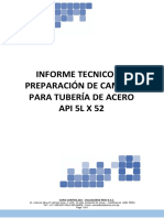 Informe Preparacion de Camisas Para Tuberias