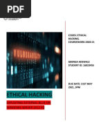 Gbenga Adewale 16023455 CC6051 Ethical Hacking