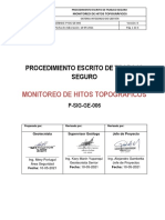 P-Sig-Ge-006 Monitoreo de Hitos Topográficos