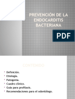 Prevención de La Endocarditis Bacteriana