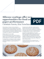 Silicone Coatings Offer New Opportunities For Food Contact Paper Performance