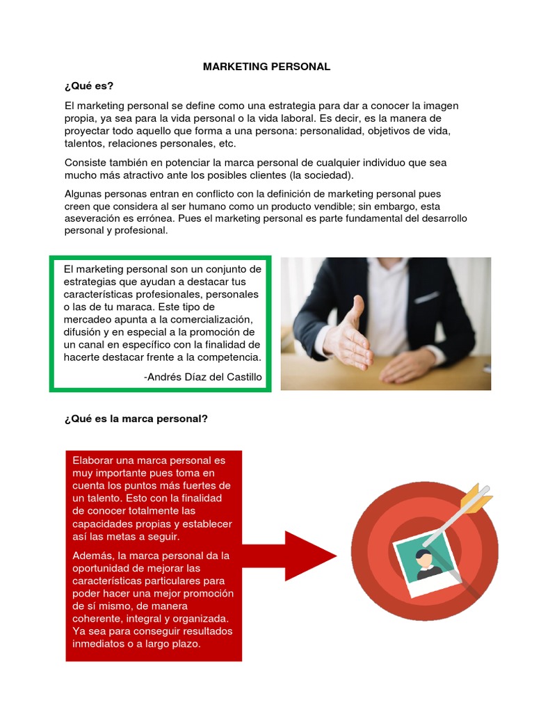 Estrategias de Marketing Personal | PDF | Marketing | Marca