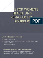 Drugs For Women'S Health and Reproductive Disorders