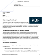 Workplace Mental Health - University of Michigan