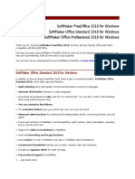 Compare SoftMaker FreeOffice, Standard & Professional 2018 Editions