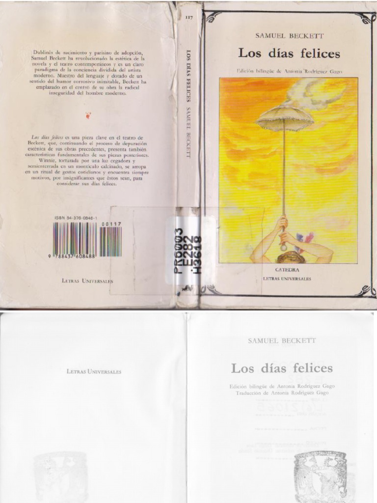 (Letras Universales) Samuel Beckett Los Días FelicesCátedra (1989) PDF