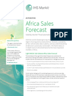 Africa Sales Forecast