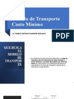 Modelo de Tranporte - Costo Minimo