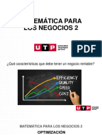 S11.s1-Optimización. Aplicaciones de Máximos y Mínimos A La Administración y Economía