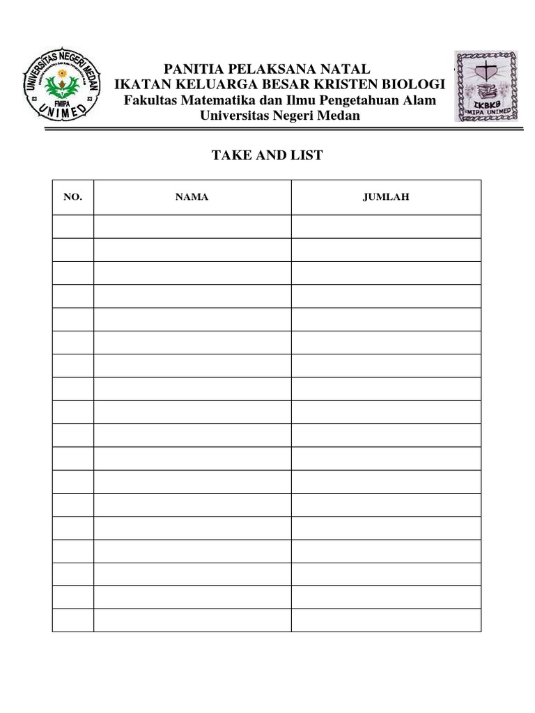 Take and List | PDF