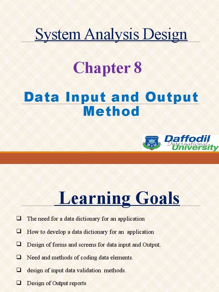 Chapter-8-Data Input and Output Method | PDF | Input/Output | Data