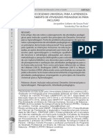 Ideação: Princípios Do Desenho Universal para A Aprendiza-Gem: Planejamento de Atividades Pedagógicas para Inclusão