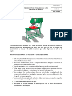 Procedimiento de Trabajo Seguro Cortadora de Ladrillo