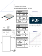 Kryotherm: Specification of Thermoelectric Module Tb-127-1.4-1.15