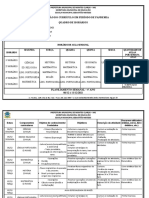 Horários e plano de aulas 4o ano Escola Municipal Sebastião Mendes