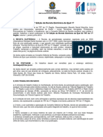 Revista Ejud TRT 17a Região recebe trabalhos 14a edição