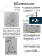 Examen Parcial de Mecánica de Sólidos: A) Obtenga Las Ecuaciones de Las Curvas de La Fuerza