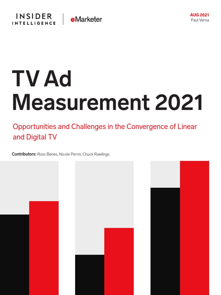 Tv Ad Measurement 2021 Emarketer Pdf Advertising Television