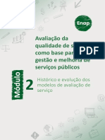 Módulo 2 - Histórico e evolução dos modelos de avaliação de serviço