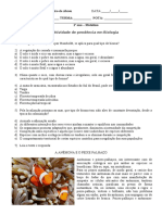 Atividade de Biologia sobre Biomas e Mutualismo