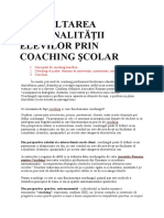 Dezvoltarea Personalităţii Elevilor Prin Coaching Şcolar