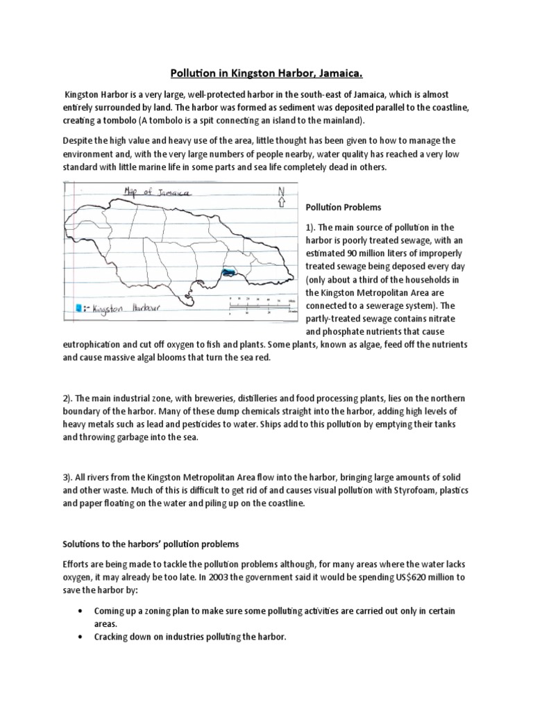 Pollution Crisis in Kingston Harbor | PDF | Eutrophication | Wastewater