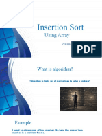 Insertion Sort Presentation