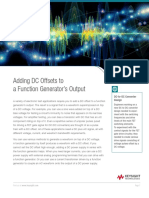 Adding DC Offsets To A Function Generator's Output: White Paper