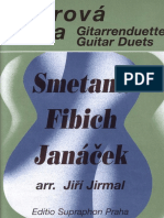 SMETANA - FIBICH - JANACEK - Guitar Duets (Ed Supraphon, Transc Jirmal) (Two Guitars - Due Chitarre)