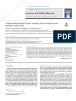 Evaluation of The Effect of Knots On Rolling Shear Strength of Cross