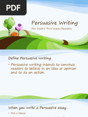 persuasive writing