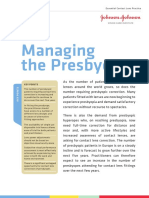 Managing The Presbyope: Key Points