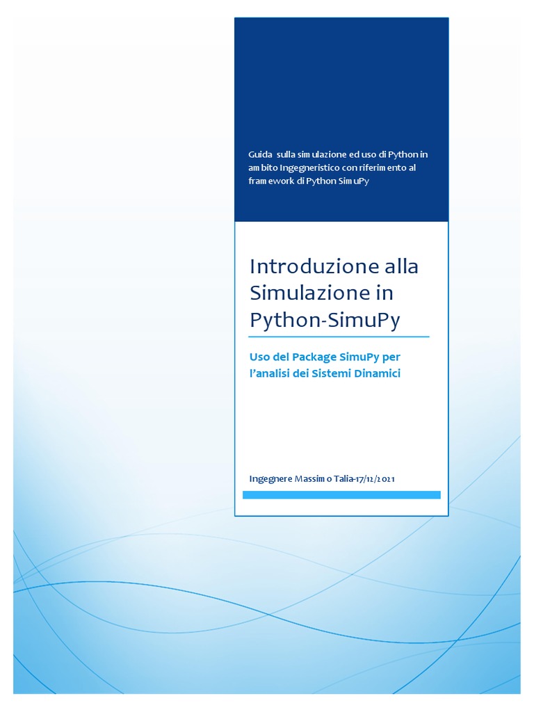 Guida Python SimuPy | PDF