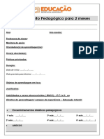 Plano Estratégico Pedagógico para 2 Meses - Monitoras e Professores Ce Classe